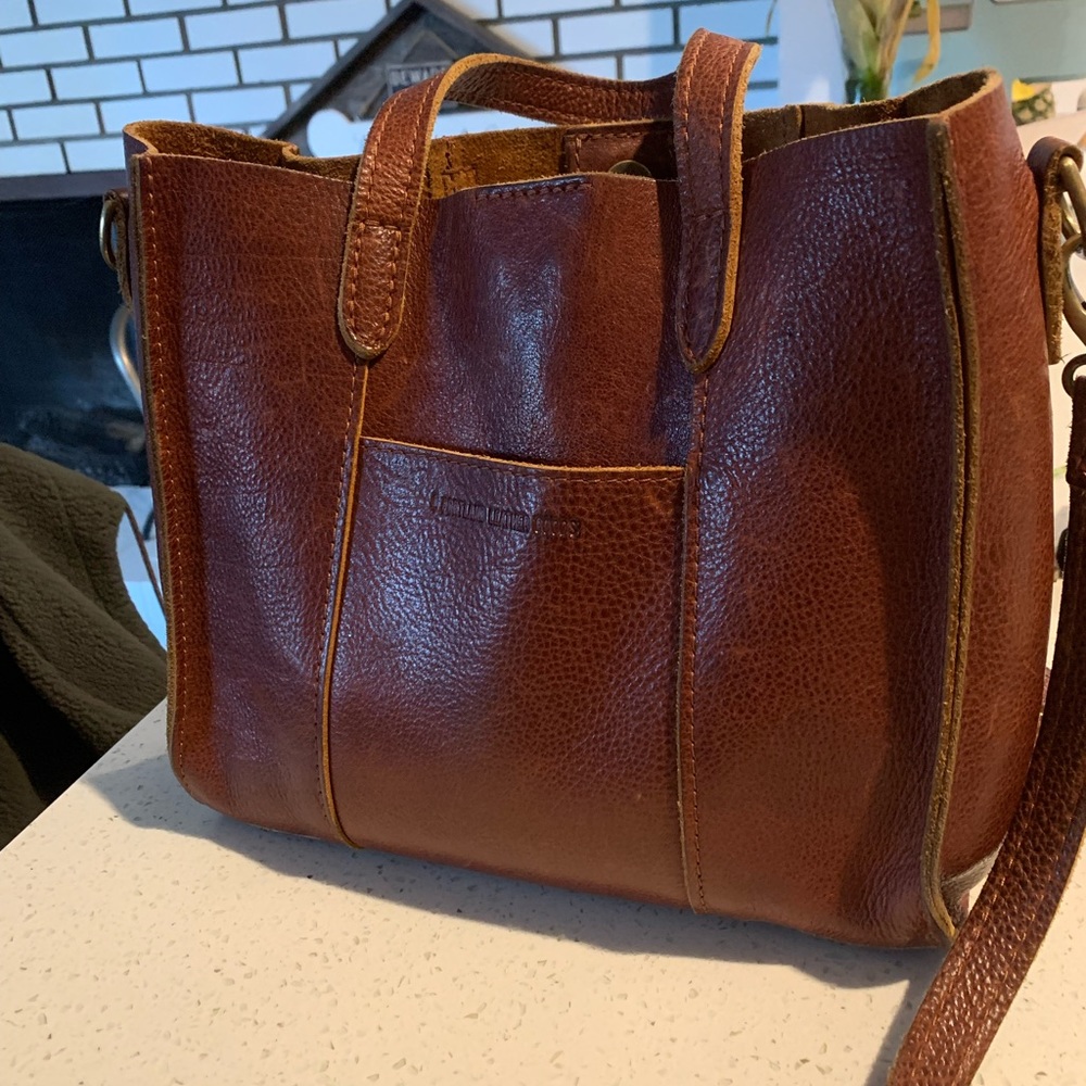 Portland leather crossbody purse